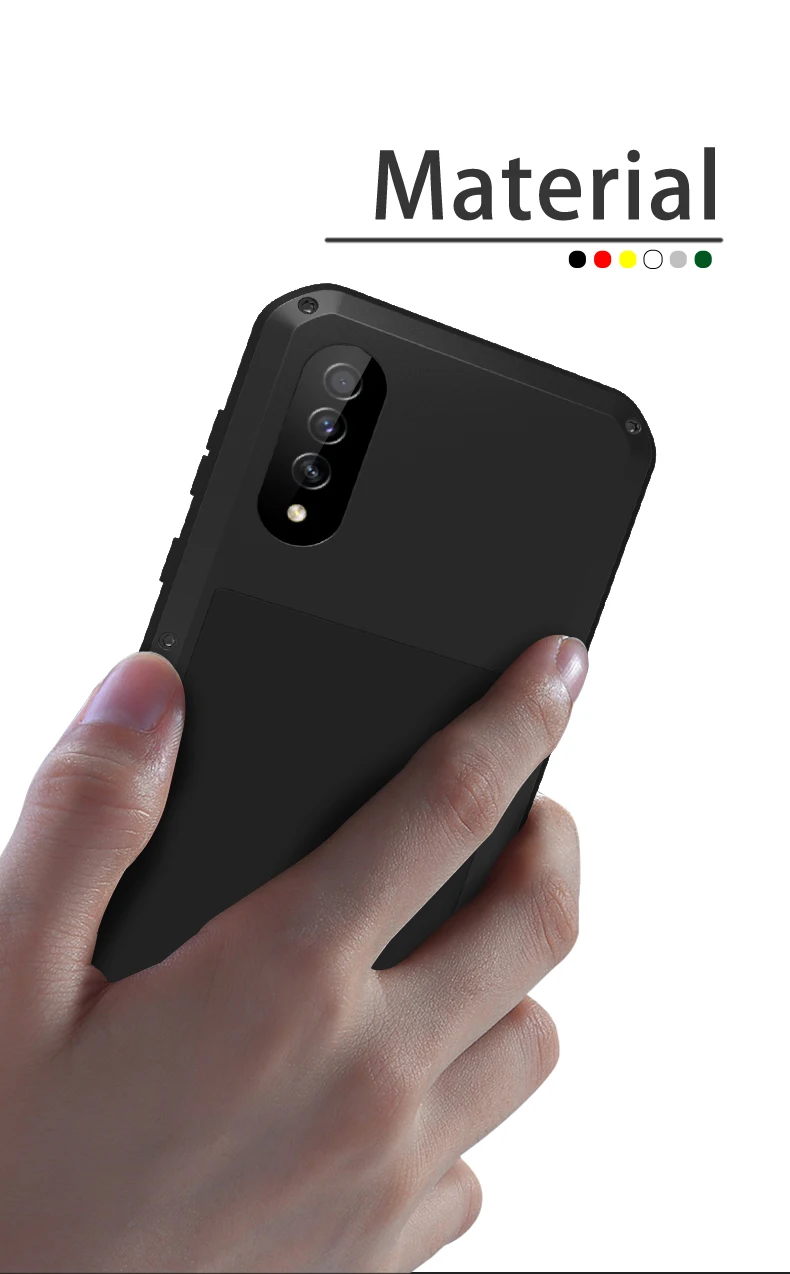 Love Mei металлический чехол для samsung Galaxy A50s Броня противоударный чехол для телефона для samsung Galaxy A50S прочный полный корпус анти-падение крышка