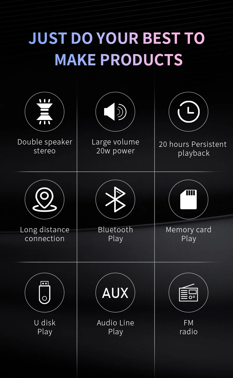TG118 40 Вт Bluetooth динамик портативный динамик звуковая панель для компьютера музыка Playe центр Boom Box Bluetooth колонка FM радио tf aux