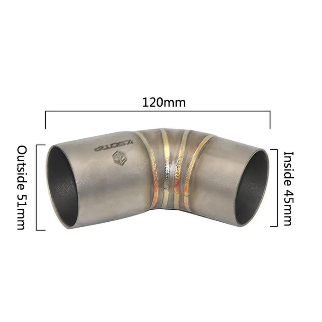Exhaust Mid Link Pipe Connecting Elbow Tube For Motorcycle Ducati 696