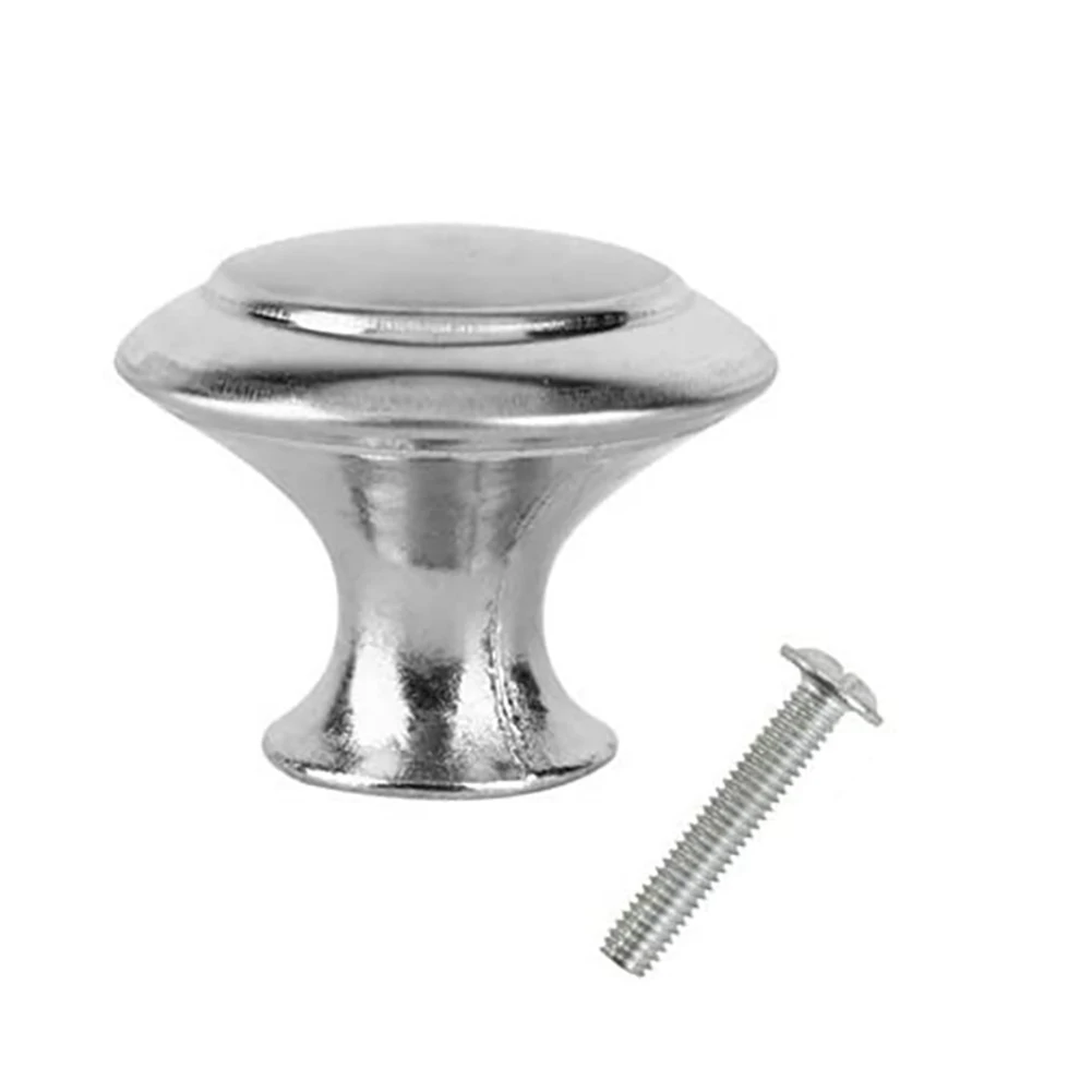 

Brushed Stainless Steel Single Hole Handle Metal Round Single Hole Small Handle Modern Minimalist Drawer Door Handle