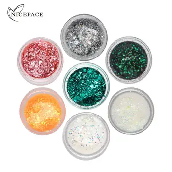 

NICEFACE Eyeshadow Pigment Gel Beauty Makeup Shimmer Cream Cosmetic Waterproof Lasting Black Green Eye Shadow Powder Cream TSLM1