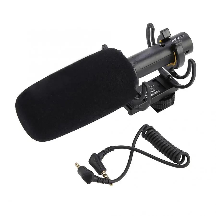 Aputure Deity V-mic D3 мини мобильный телефон камера Микрофон с 3,5 мм аудио интерфейс