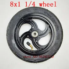 Размер 8x1 1/4 ширина шины 32 мм надутая труба с ступицей из алюминиевого сплава подходит для кикскутера скутера Размер колеса " пневматическое колесо