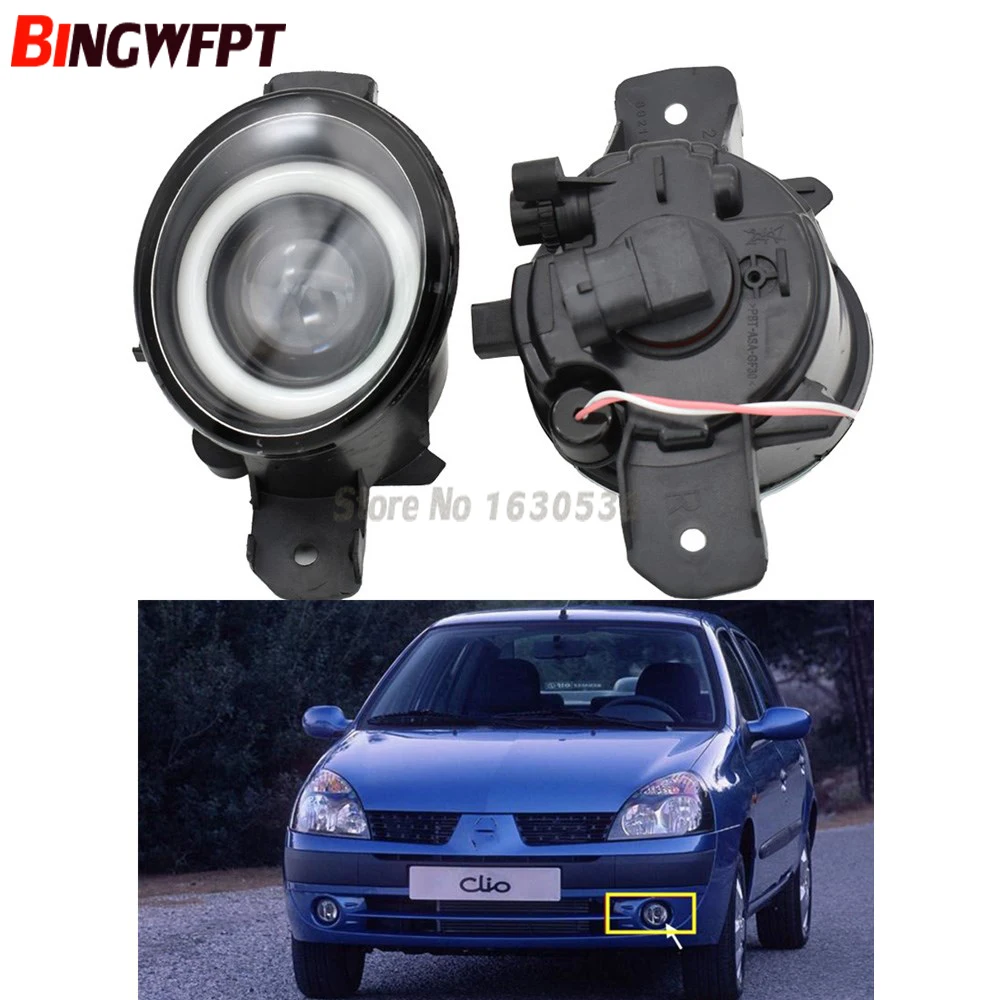 2pcs (right + left) Auto LED Fog Lamp Angel eye light For Renault CLIO 2/3 LAGUNA MODUS ESPACE 4 GRAND WIND 2001-2015 | Автомобили и