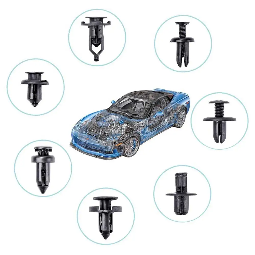 620 шт. крепежные зажимы смешанные автомобильные крепежные детали дверная накладка панель авто бампер пистон толчок крышка двигателя крыло с ящиком для хранения