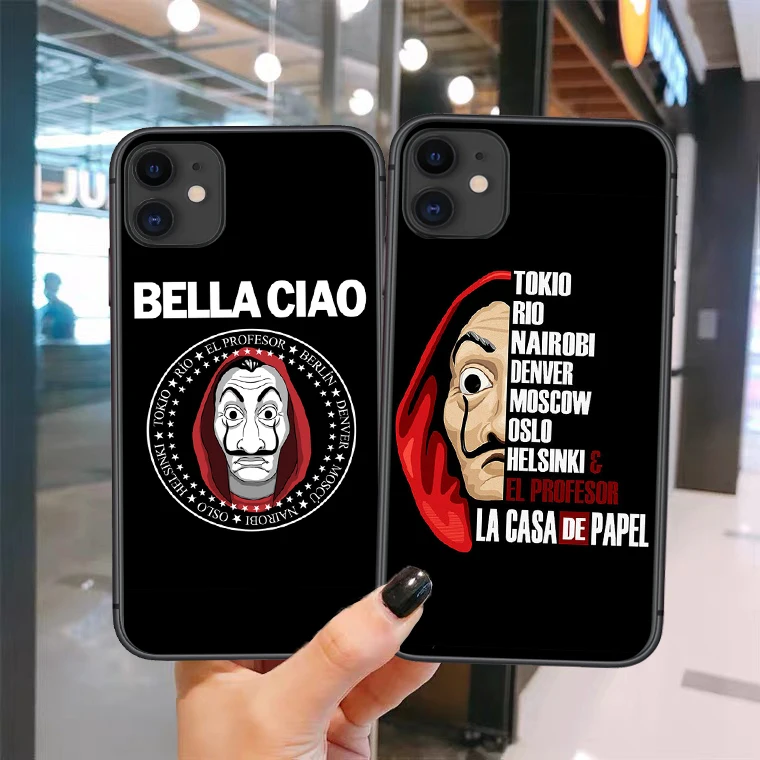 Испания ТВ деньги Heist дом бумага силиконовый чехол для мобильного телефона iPhone 11