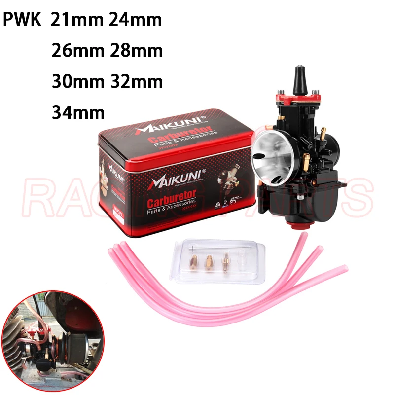 

High Quality 21 24 26 28 30 32 34mm MAIKUNI PWK carburetor carb universal 2T 4T engine motorcycle scooter UTV ATV Dirt Bike