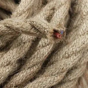 

Linen+PVC Retro 2Cores Hemp Rope Lighting Cable For Edison Chandelier Bulbs Home Accessories Tool 2020 New