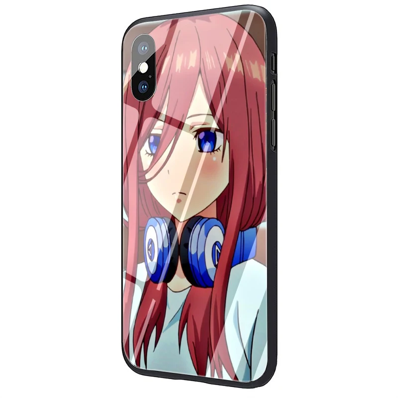 EWAU Nakano miku Gotoubun no Hanayome чехол для телефона из закаленного стекла для iPhone 5 5S SE 6 6s 7 8 plus X XR XS 11 pro Max - Цвет: G11
