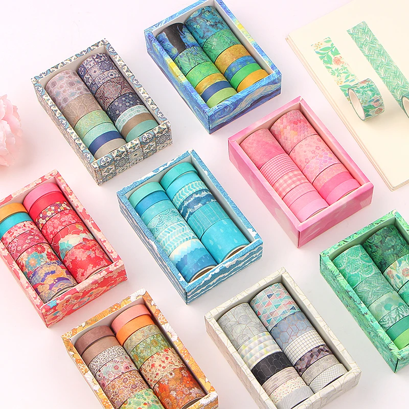 Washi, Papel De Pintura, Adesivos De Scrapbooking, 12 Rolo Por Conjunto