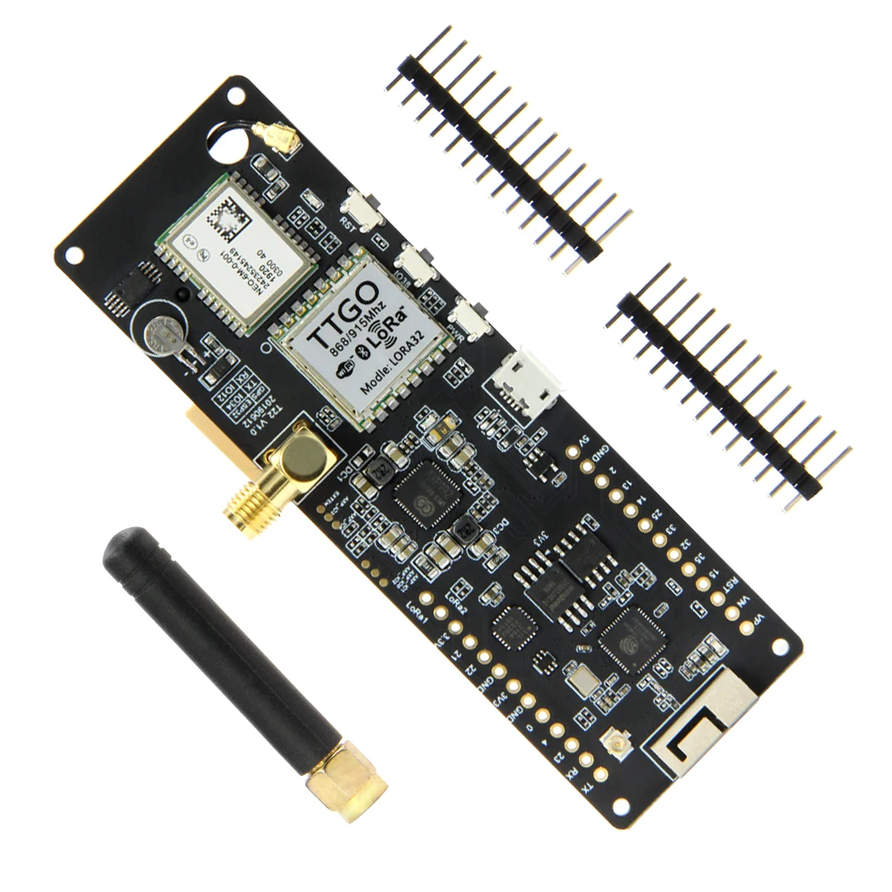 868Mhz WiFi беспроводной Bluetooth модуль ESP32 gps NEO-6M SMA LORA 32 18650 Держатель батареи с SoftRF t-луч ESP 32 433/868/915 МГц - Цвет: 868Mhz