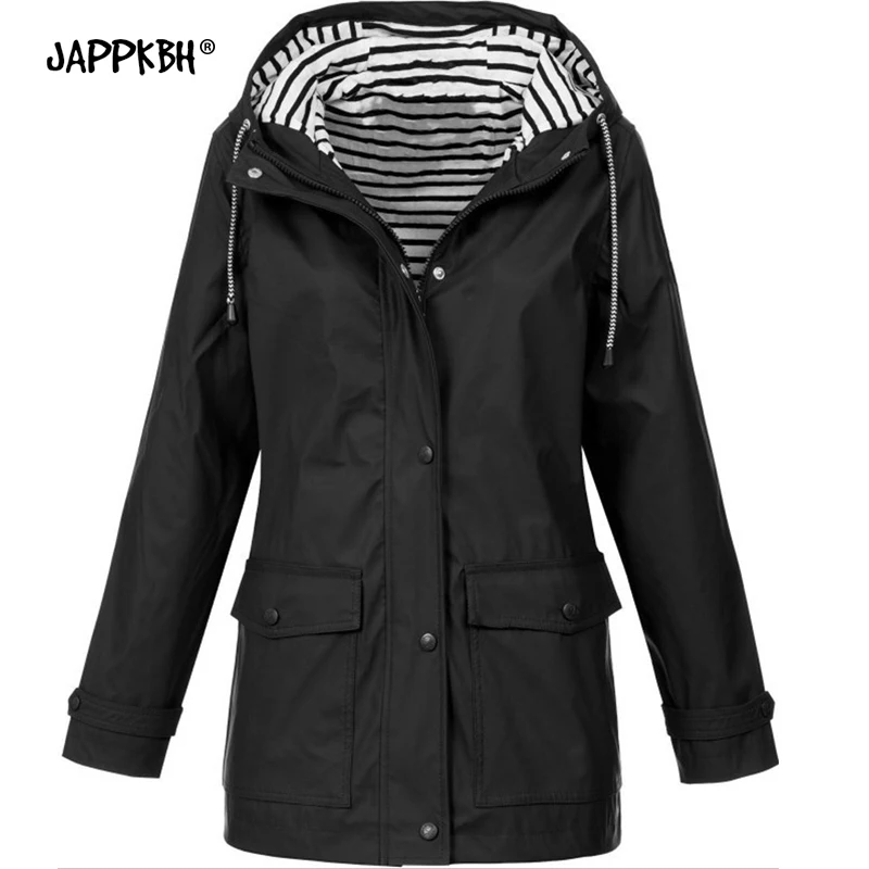 Осенне зимняя женская куртка 2019 повседневная Элегантная с капюшоном размера