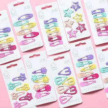 Японский Корейский розовый лак для выпечки в виде сердца и конфет, BB зажим, симпатичное сердце, пятиконечная звезда, детские заколки, боковая заколка, Bang Cl