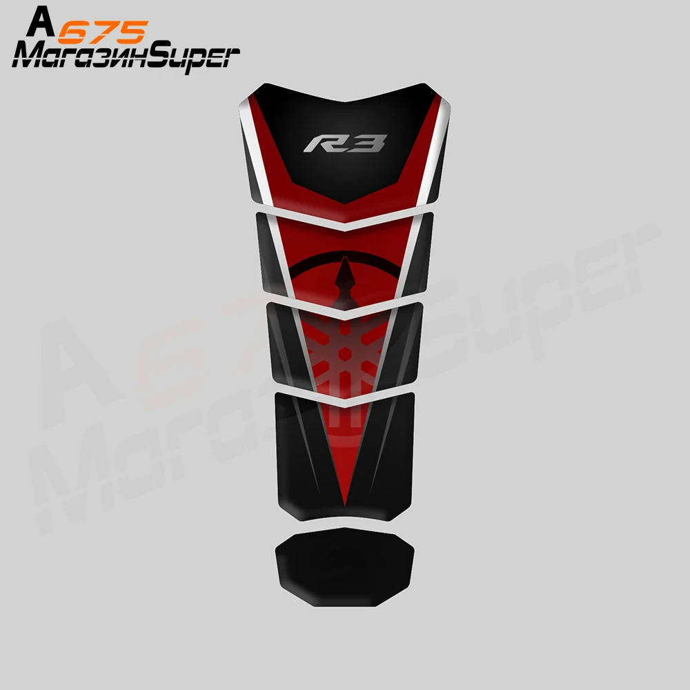 Для Yamaha YZF R25 R 25 R125 R3 наклейка на бак 3D Светоотражающая Автомобильная для