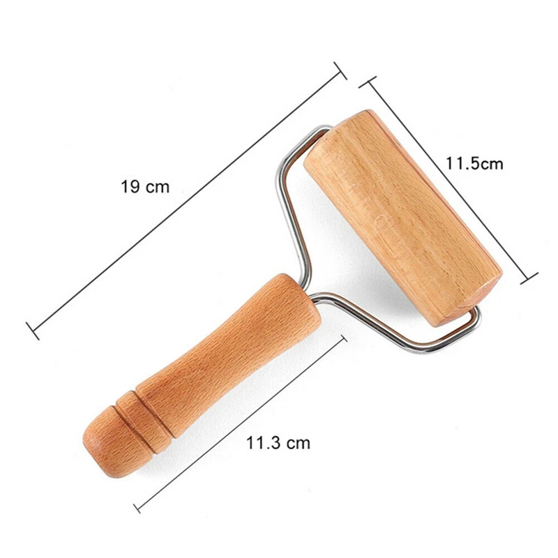 Wooden Rolling Pin Hand Dough Roller For Pastry Fondant Cookie Dough Chapati Pasta Bakery Pizza Kitchen Tool