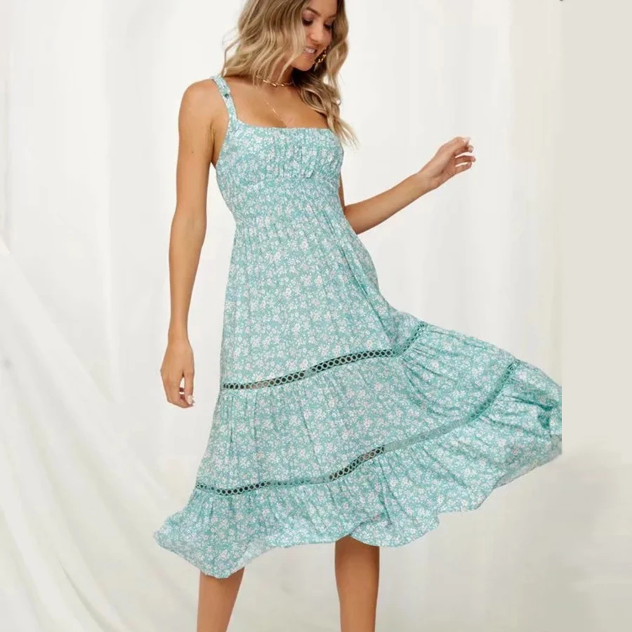 sleeveless strap dress