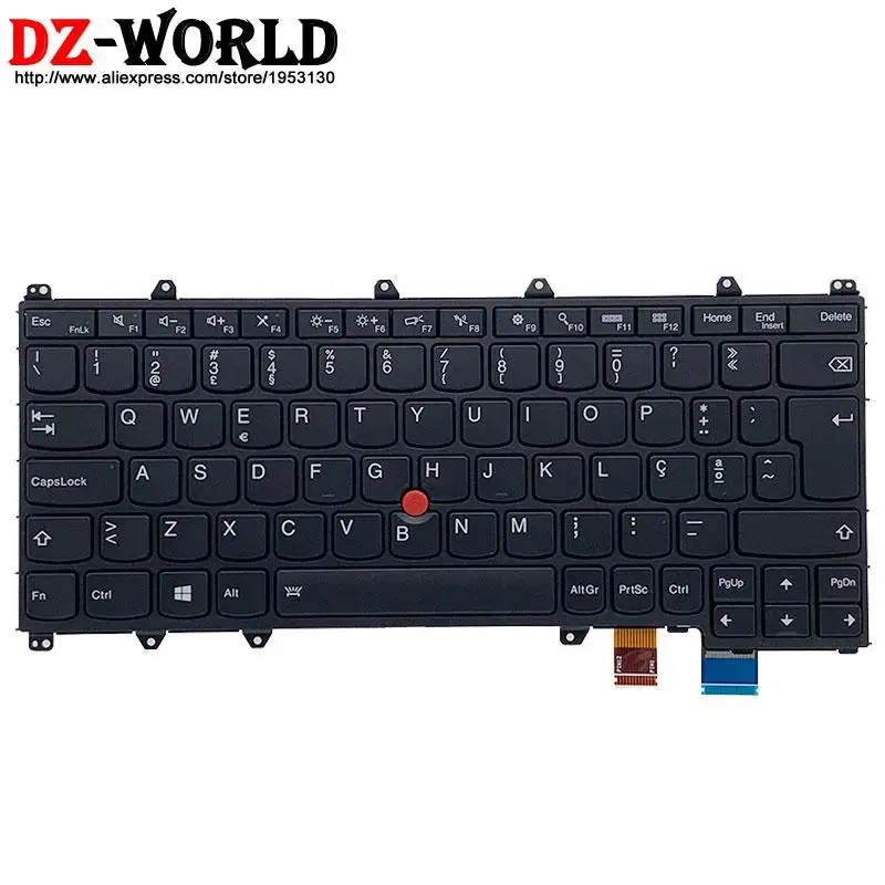 

Новая Оригинальная PT португальская клавиатура с подсветкой для ноутбука Lenovo Thinkpad Yoga 260 20FE 00PA228 00PA146