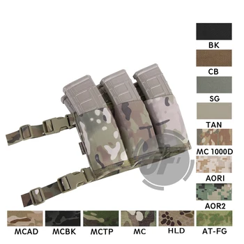 

Emerson 5.56 .223 M4 Rifle Triple Magazine Pouch High-Speed Airsoft Hunting 5.56 .223 M4 Rifle Waist Mag Bag Carrier Holder