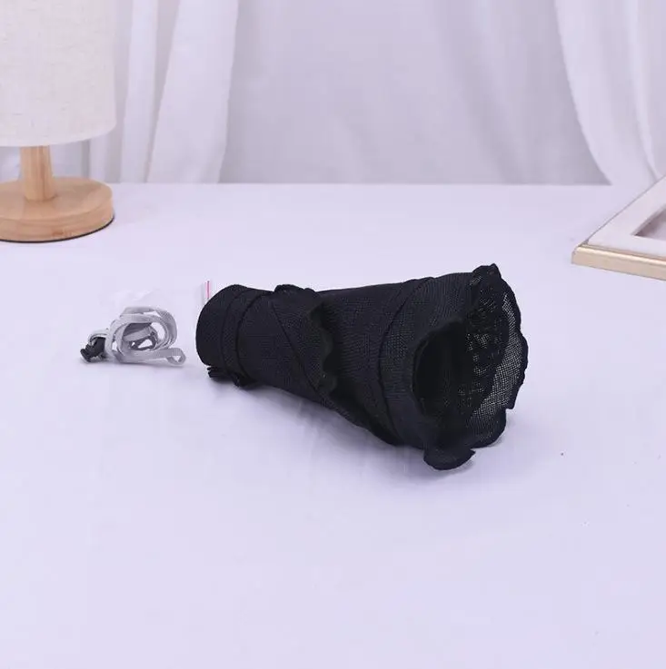 black Женский большой козырек дышащая шляпа от солнца летняя пляжная шляпа Пустой Топ шляпы козырек Кепка - Цвет: black