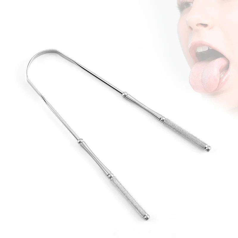 

Manufacturers Direct Selling Stainless Steel Tongue Scraper Tongue Cleaning Maker Personal Nursing Care Tool
