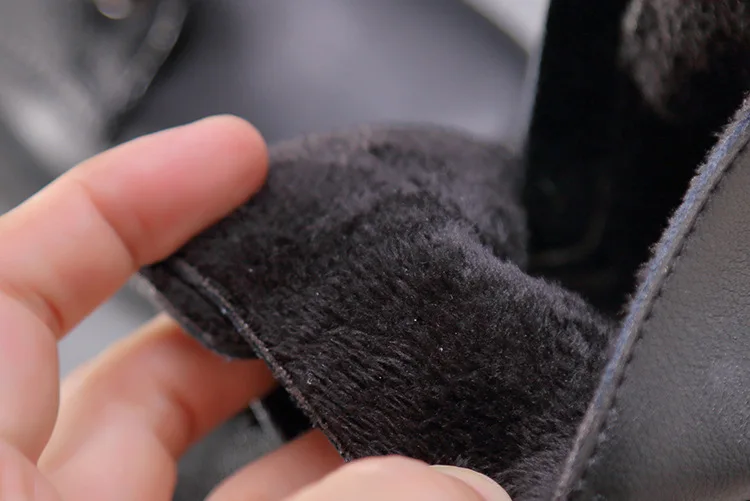 Winter Kids Martin Boots Boys Warm Black Boots Baby Girls Ankle Boots Children Leather Shoes Toddler Brand Boots Fashion New