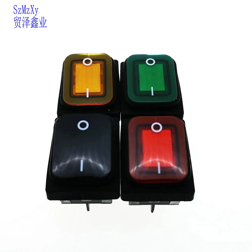 1PCS Taiwan RLEIL RL2 SERIES ROCKER SWITCH Waterproof 4PIN ON-OFF 1E4 T85/55 16A/125V 10A/250V3/3HP 125/250V T80 | Обустройство дома