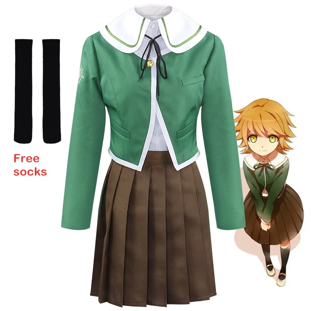 Женский костюм для косплея Хэллоуин из данганронпа чихиро фуцзяки полный