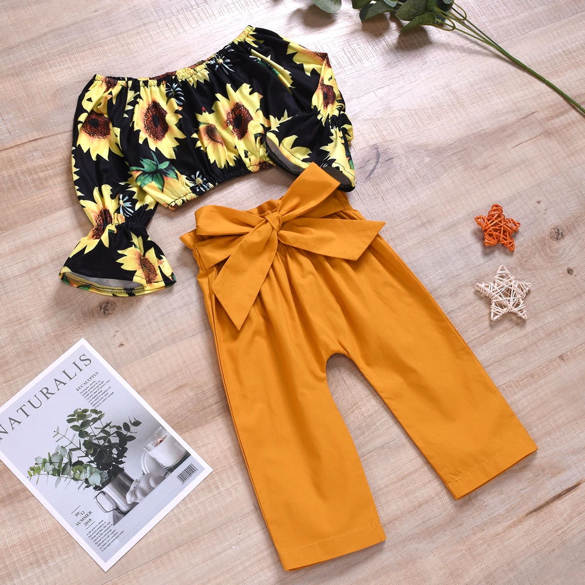 High Quality Baby Clothing Cute Kids Floral Rompers Wholesale  2 pcs