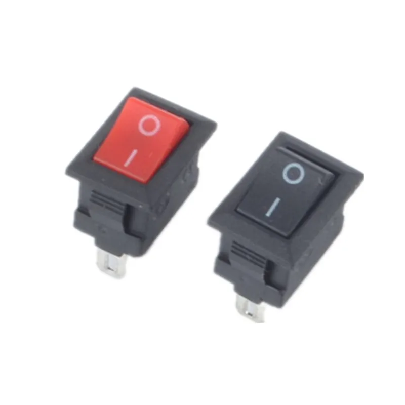TOTOT 2pcs ON//OFF Round Rocker Switch with Light for Car Dash Dashboard Truck Home Toggle SPST Switch Snap 6A 250V 3Pin 2 Position Red Button