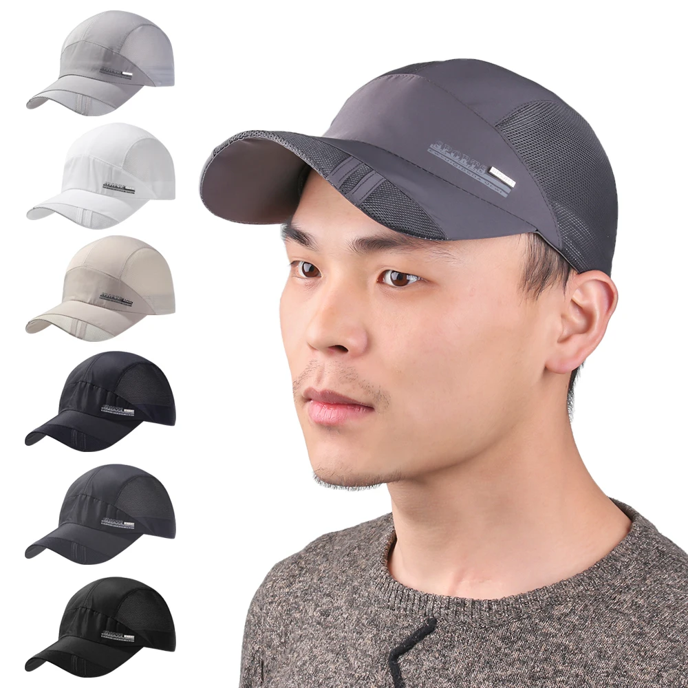 Baseball Hat Quick Dry Mesh Cap for Women Men Summer Outdoor Sport Running