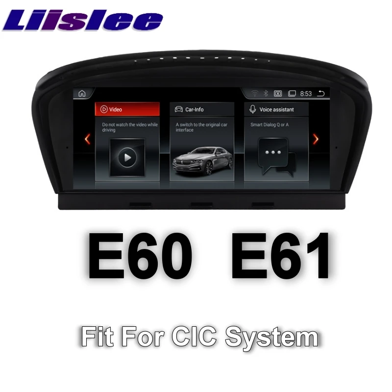 LiisLee Автомобильный мультимедийный GPS аудио Hi Fi Радио стерео для BMW 5 серии M5 E60 E61 2008