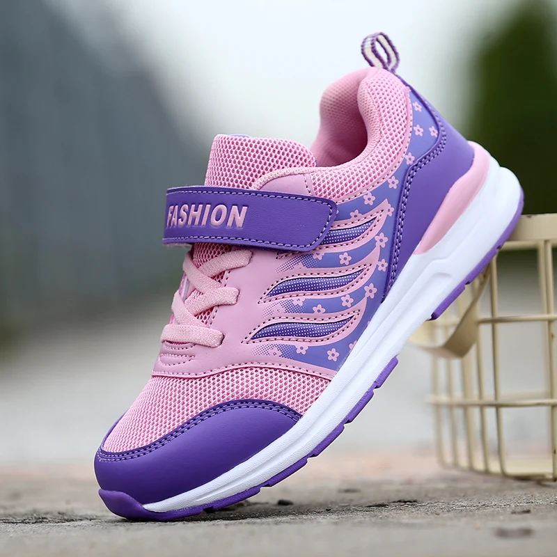 Autumn Hot Style Children Casual Shoes Breathable Mesh Sneakers Girls Flat Fashion Kids Sport Brand Trainer | Спорт и развлечения