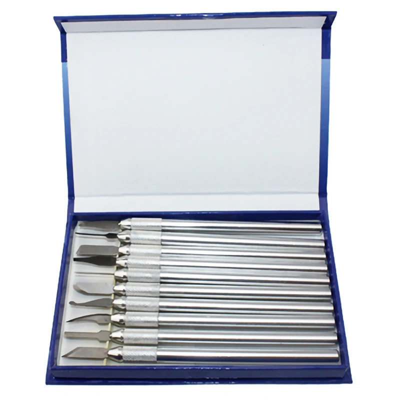 

10 Pcs Wax Carving Knife Kit Sculpture Blades Wax Pottery Clay Sculpting Carving Modeling Tool Jewelry Tools