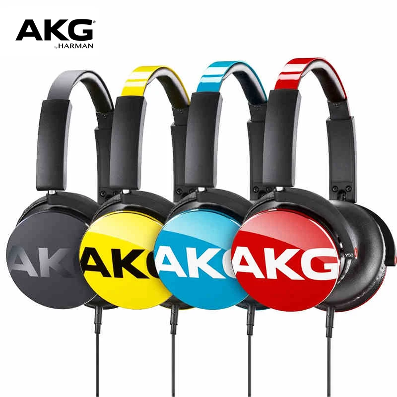 Original Akg Y50 Closed Head-mounted Folding Wired Headset Detachable Cable  Portable Music Sports Hifi Headset - Earphones & Headphones - AliExpress