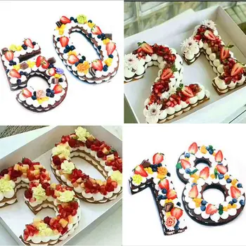 

Silicone Digital Cake Mold Age Numbers Shape Cake Top Topper Decoration Mold Supplies Wedding Birthday Anniversary None Toxin #1