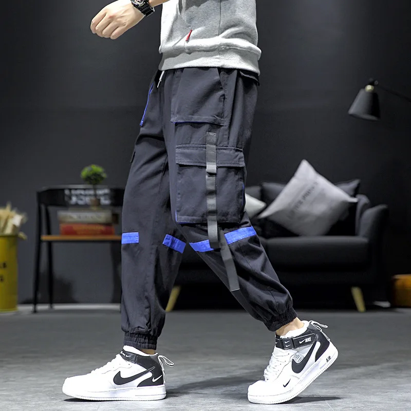 

2019 Autumn New Style Large Size Japanese-style Exterior Contrast Color Workwear Capri Pants Trousers M-5x Hk130-p65
