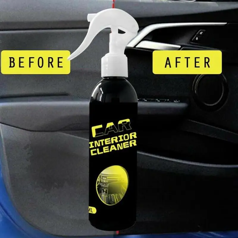 Universal 100ml Car Interior Cleaner Power Clean Car Interior Rinse Free Cleaner  Multi function Cleaning Spray Film Remover|Care Shampoo| - AliExpress