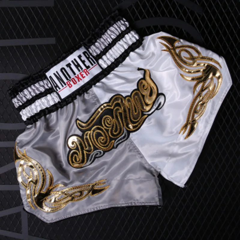 Быстросохнущие боксерские шорты для мужчин и женщин с принтом MMA кикбоксинга