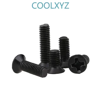 

Black Cross Countersunk Head Micro Screw Bolt KM Philips Flat Head Machine Mini Screw Notebook Computer Small Screw M2 M3 200PCS