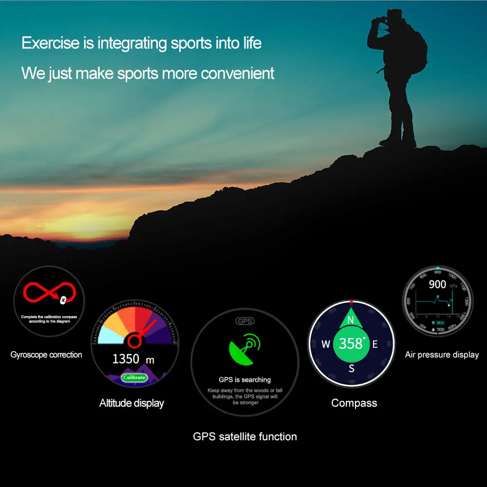 Умные часы LOKMAT TK04 SMA 1," BT4.0 IP67, водонепроницаемые, с шагомером, сигнализацией сердечного ритма, gps, спортивные Смарт-часы для Android 4,4 iOS 8,0