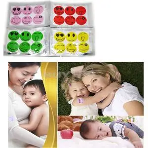 

6Pcs/Bag wholesale smile anti Mosquito Repellent Sticker Repeller Patch Natural Essential Oil mat Mosquito repeller