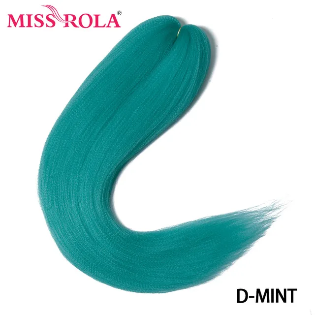Miss Rola Synthetic 28Inch 100G NEW COLORS Hair Extension Yaki Straight Jumbo Braiding Hair Pre-Stretched Braid Kanekalon Hair 28INCH 100G