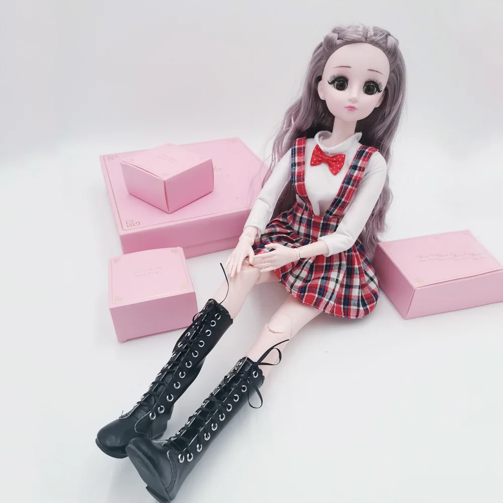 Кукольная обувь 60 см, аксессуары для куклы Bjd, модные ботинки, ручная работа, высокий каблук, повязка из искусственной кожи, обувь для кукол 60 см 1/3 BJD/SD,одежда для кукол глазки для игрушек одежда для барби глаза
