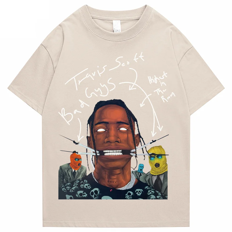 Camiseta de Travis Scott AstroWorld Tour para hombre y mujer, camisa gran tamaño con estampado de letras 1:1, ropa informal estilo hip kanye west ASTROWORLD|Camisetas| - AliExpress