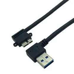 Правый угол USB 3,0 для Micro B шнур для Toshiba внешний жесткий диск (кабель для зарядки и передачи данных)