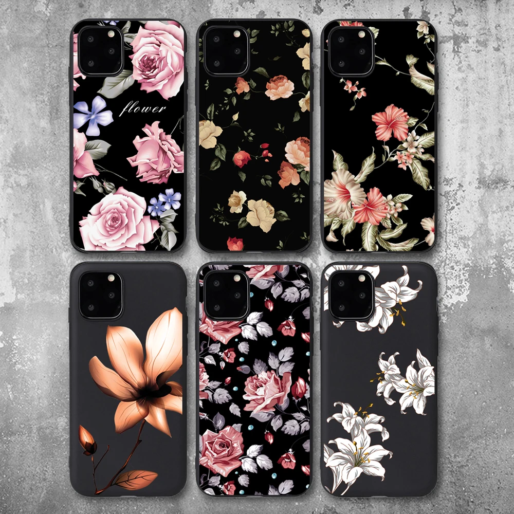 3D Relief Flower Exquisite Cases For Apple iPhone 8 7 Plus X TPU Silicone Soft Cover Case For iPhone 6S 5S SE XS 11Pro Max XR 3D Relief Flower Exquisite Cases For Apple iPhone 8 7 Plus X TPU Silicone Soft Cover Case For iPhone 6S 5S SE XS 11Pro Max XR