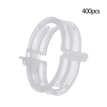 

400Pcs Plant Support Garden Clips For Vine Upright Vegetable Tomato White