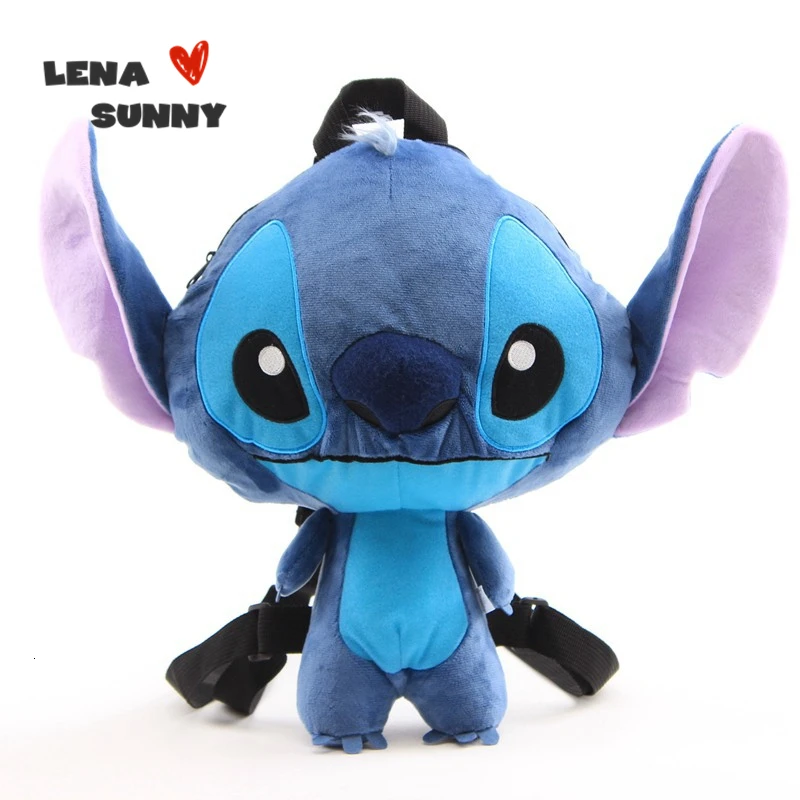 32 см Lilo& Stitch плюшевый рюкзак, детская Студенческая сумка Kawaii Stitch, сумка на плечо, кошелек, сумка