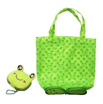 

Travel Foldable Bag Storage Reusable Animal Shopping Bag Handbag Grocery Tote Bag Cute Cartoon Hangable Organizer Pouch Bags