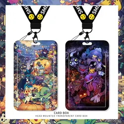 Cartes de couverture Pokemon Pikachu, couverture Pvc pour étudiant, sac Pika, carte d'identité avec lanière plus froide, porte clés, jouets pour enfants 